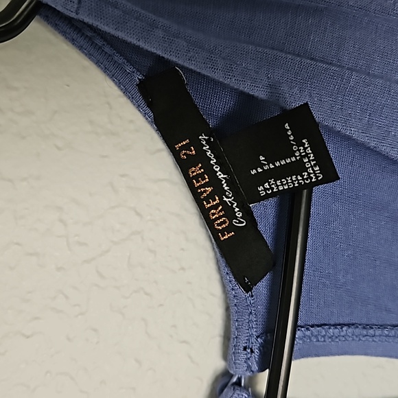 Forever 21 Contemporary Sleeveless V-neck Jumpsuit Drawstring Waist Pockets S - Picture 3 of 8